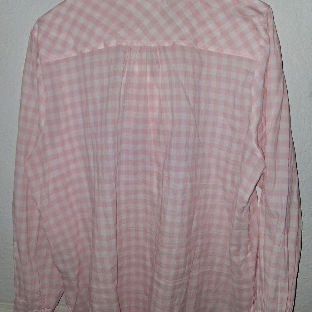 J. Crew Pink Plaid Casual Shirt